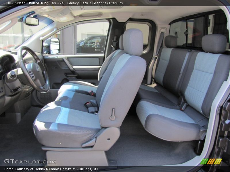 Galaxy Black / Graphite/Titanium 2004 Nissan Titan SE King Cab 4x4