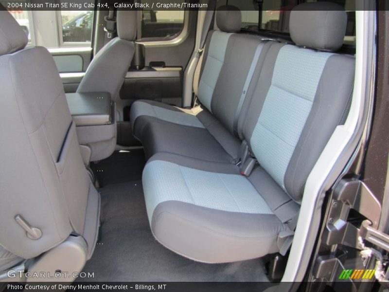 Galaxy Black / Graphite/Titanium 2004 Nissan Titan SE King Cab 4x4