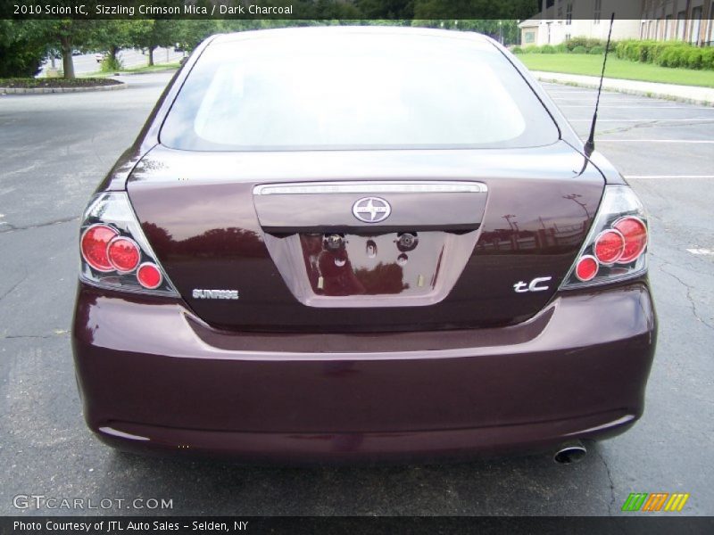 Sizzling Crimson Mica / Dark Charcoal 2010 Scion tC