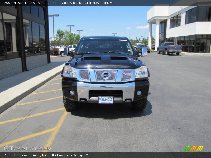 Galaxy Black / Graphite/Titanium 2004 Nissan Titan SE King Cab 4x4
