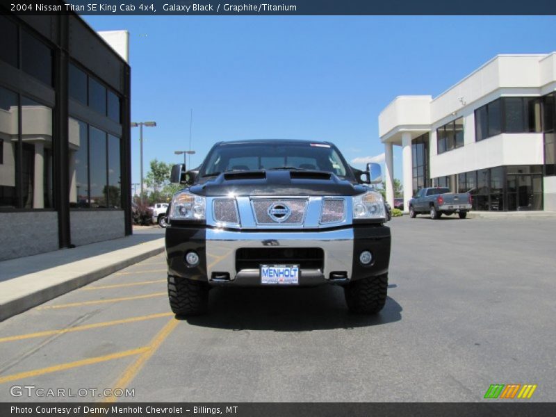Galaxy Black / Graphite/Titanium 2004 Nissan Titan SE King Cab 4x4