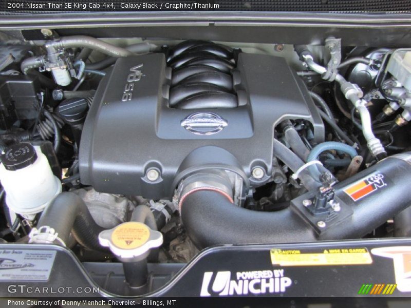 Galaxy Black / Graphite/Titanium 2004 Nissan Titan SE King Cab 4x4