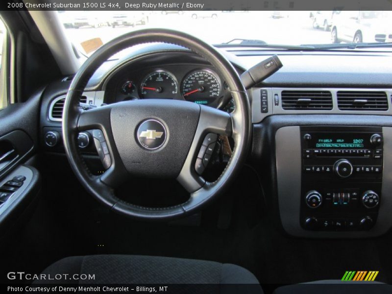 Deep Ruby Metallic / Ebony 2008 Chevrolet Suburban 1500 LS 4x4