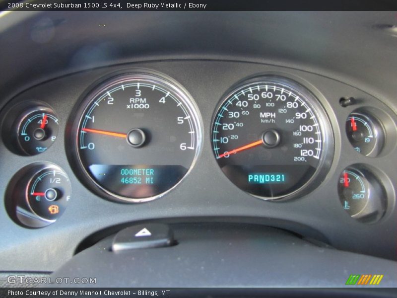 Deep Ruby Metallic / Ebony 2008 Chevrolet Suburban 1500 LS 4x4