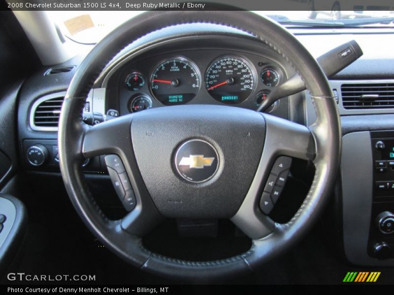 Deep Ruby Metallic / Ebony 2008 Chevrolet Suburban 1500 LS 4x4