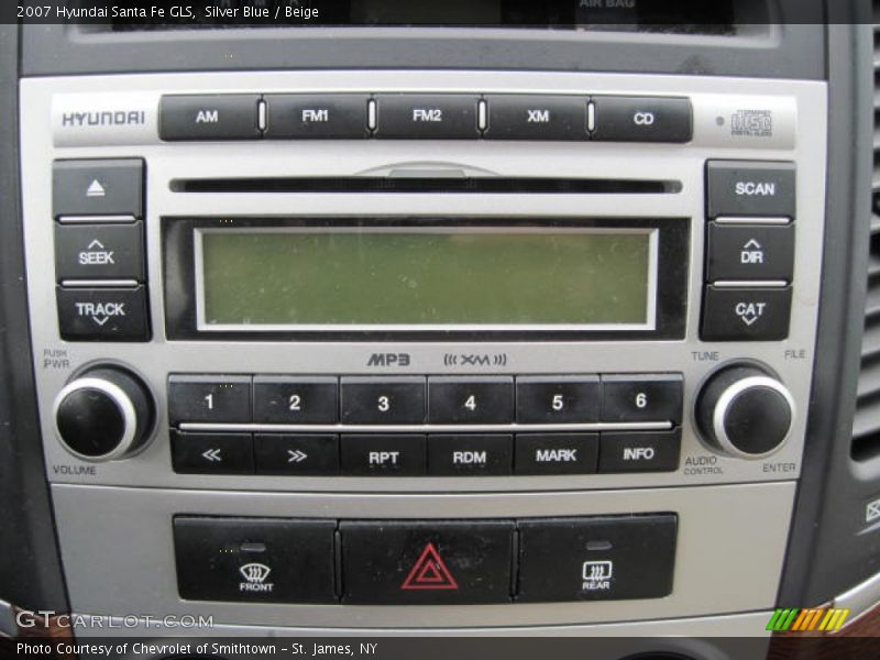 Silver Blue / Beige 2007 Hyundai Santa Fe GLS