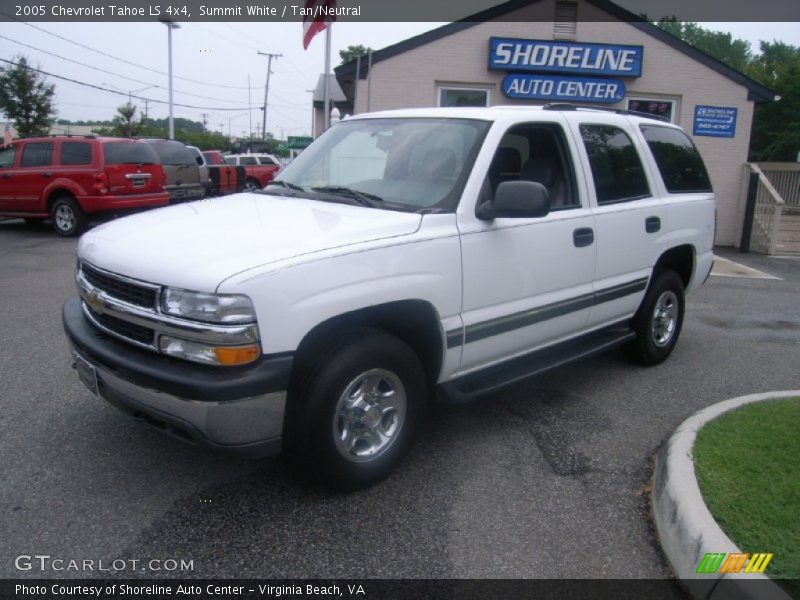 Summit White / Tan/Neutral 2005 Chevrolet Tahoe LS 4x4