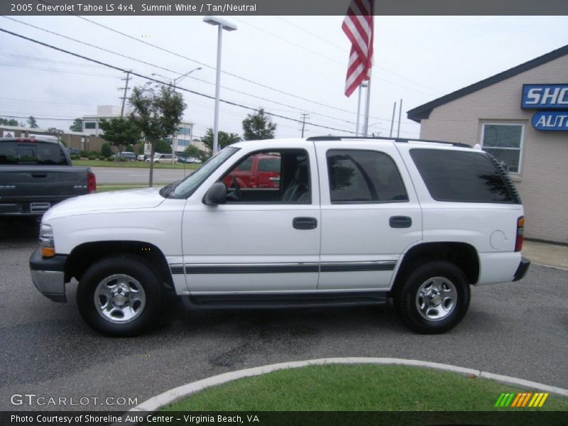 Summit White / Tan/Neutral 2005 Chevrolet Tahoe LS 4x4