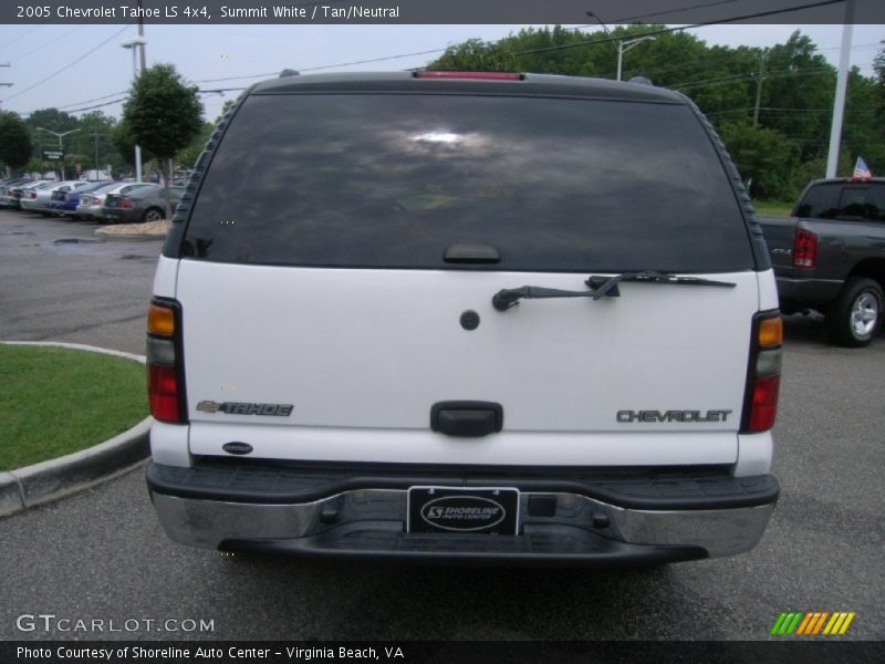 Summit White / Tan/Neutral 2005 Chevrolet Tahoe LS 4x4