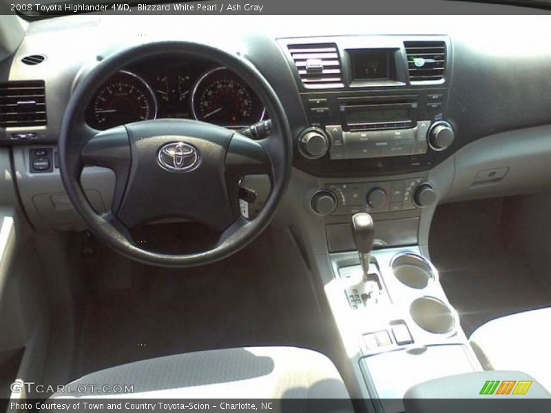 Blizzard White Pearl / Ash Gray 2008 Toyota Highlander 4WD