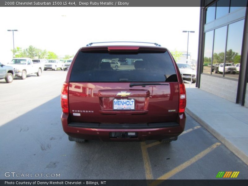 Deep Ruby Metallic / Ebony 2008 Chevrolet Suburban 1500 LS 4x4