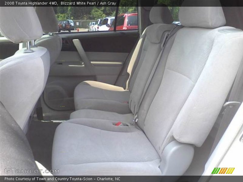 Blizzard White Pearl / Ash Gray 2008 Toyota Highlander 4WD