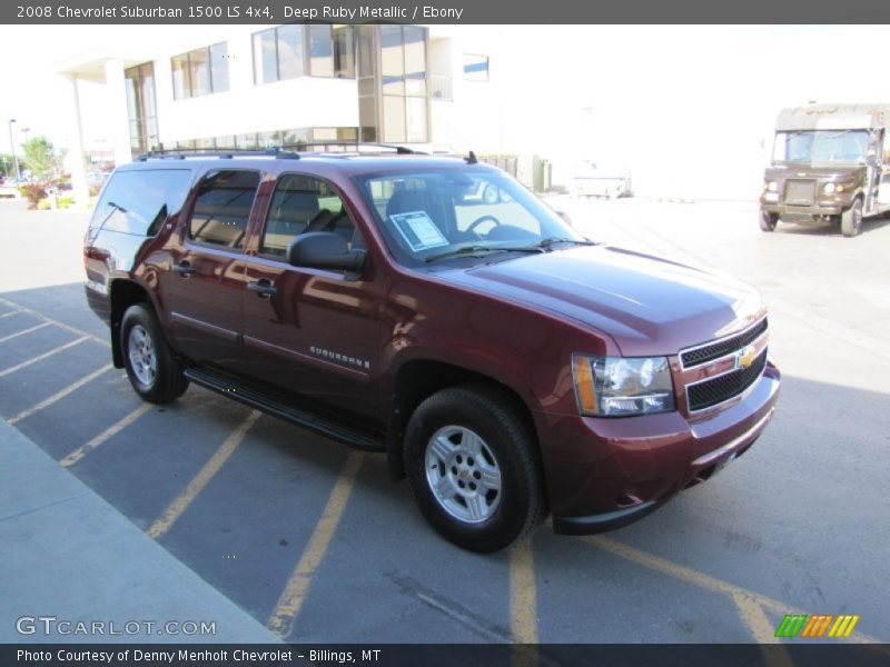 Deep Ruby Metallic / Ebony 2008 Chevrolet Suburban 1500 LS 4x4