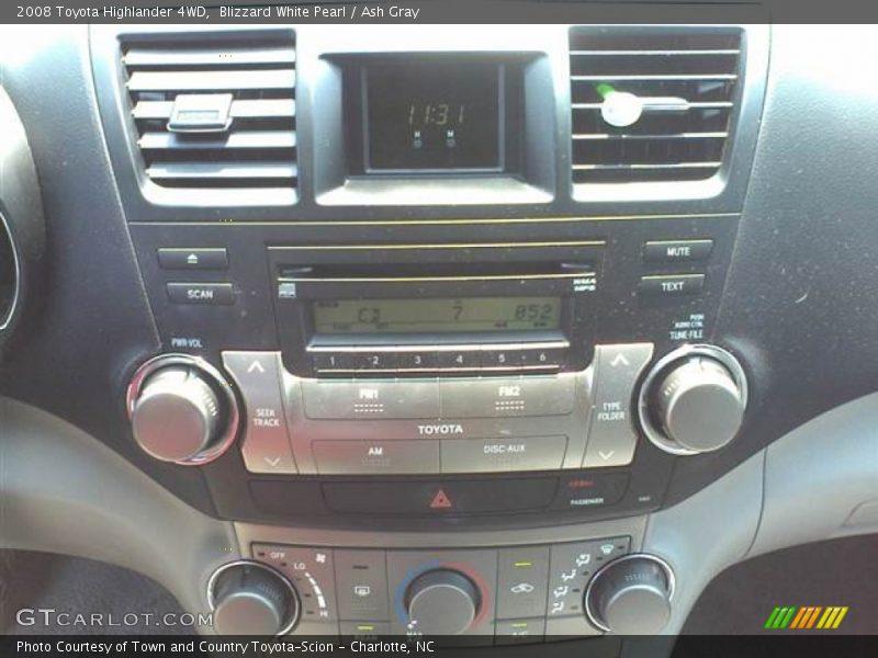 Blizzard White Pearl / Ash Gray 2008 Toyota Highlander 4WD