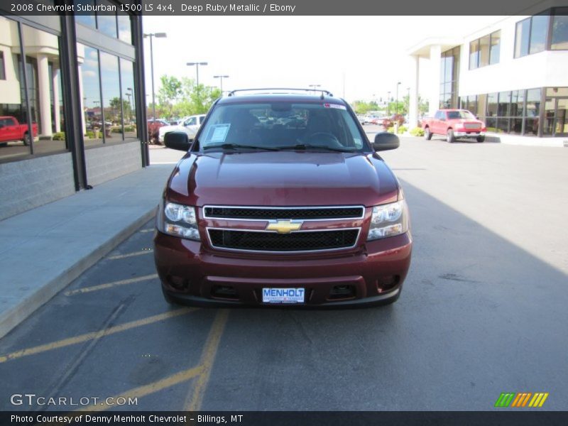 Deep Ruby Metallic / Ebony 2008 Chevrolet Suburban 1500 LS 4x4