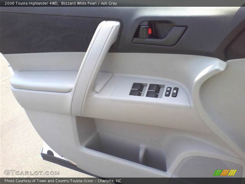 Blizzard White Pearl / Ash Gray 2008 Toyota Highlander 4WD