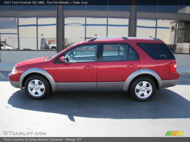Red Fire Metallic / Shale Grey 2007 Ford Freestyle SEL AWD