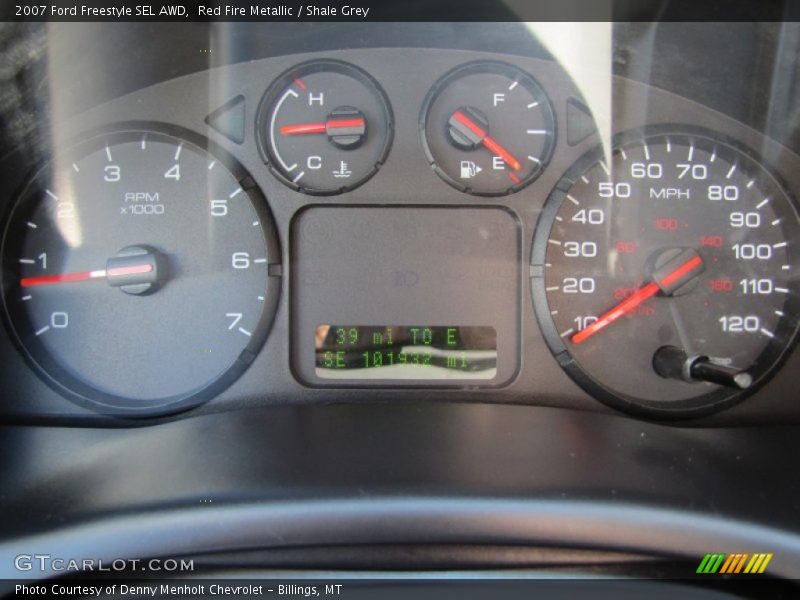 Red Fire Metallic / Shale Grey 2007 Ford Freestyle SEL AWD