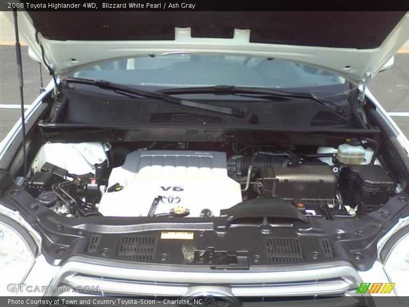 Blizzard White Pearl / Ash Gray 2008 Toyota Highlander 4WD