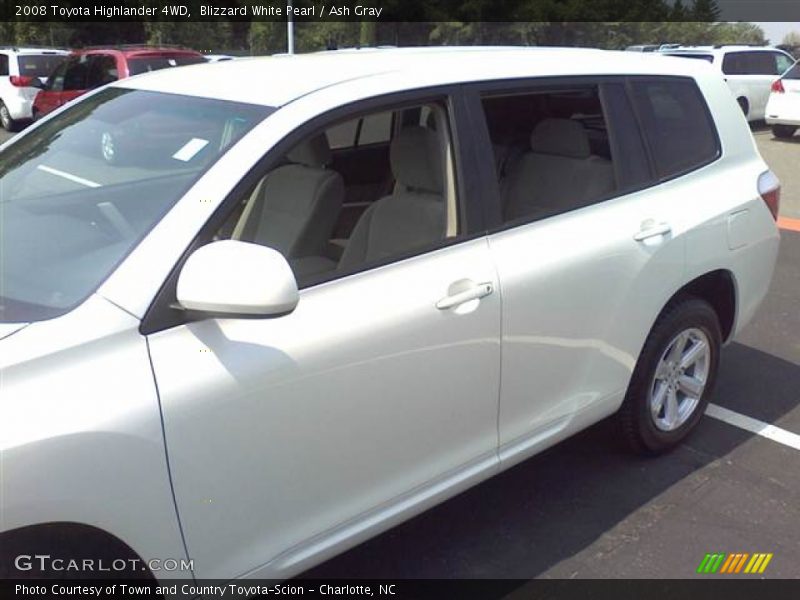 Blizzard White Pearl / Ash Gray 2008 Toyota Highlander 4WD