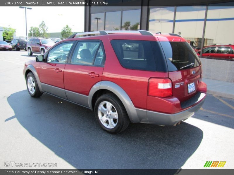 Red Fire Metallic / Shale Grey 2007 Ford Freestyle SEL AWD