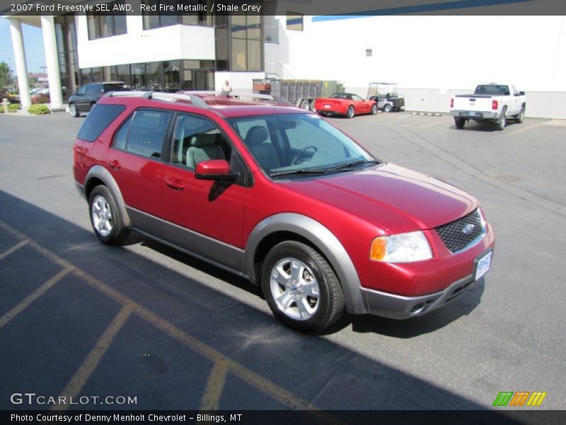 Red Fire Metallic / Shale Grey 2007 Ford Freestyle SEL AWD