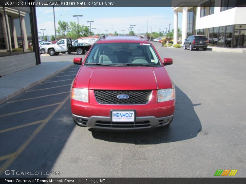 Red Fire Metallic / Shale Grey 2007 Ford Freestyle SEL AWD