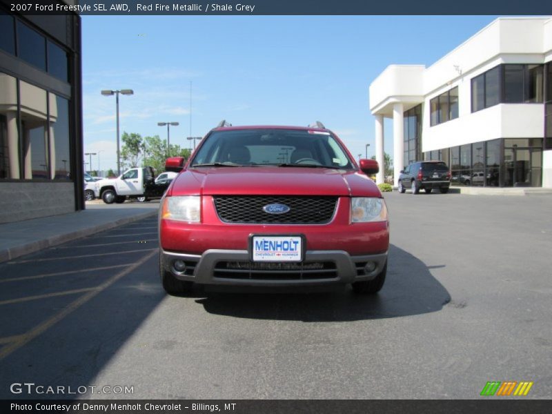 Red Fire Metallic / Shale Grey 2007 Ford Freestyle SEL AWD