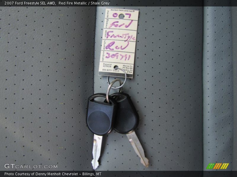 Red Fire Metallic / Shale Grey 2007 Ford Freestyle SEL AWD