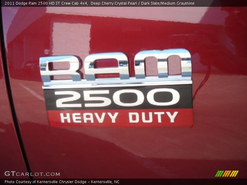 Deep Cherry Crystal Pearl / Dark Slate/Medium Graystone 2011 Dodge Ram 2500 HD ST Crew Cab 4x4
