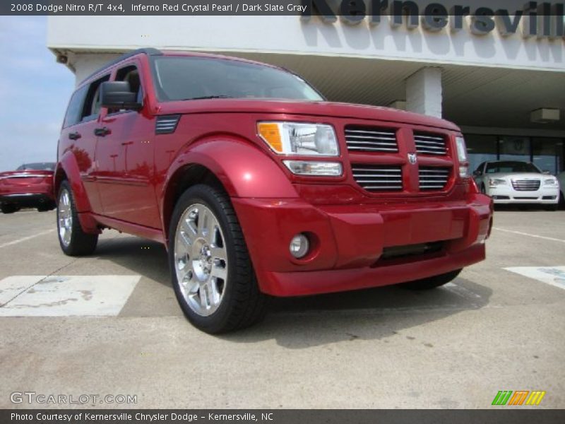 Inferno Red Crystal Pearl / Dark Slate Gray 2008 Dodge Nitro R/T 4x4