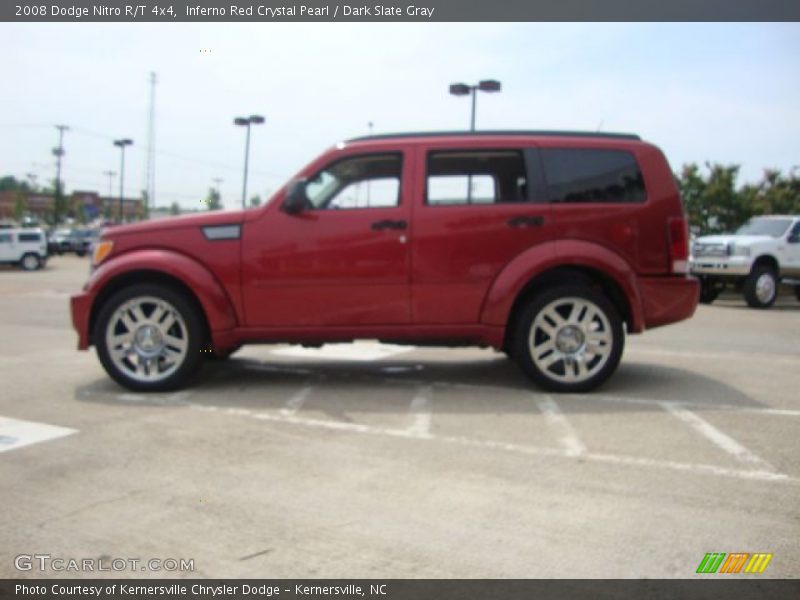 Inferno Red Crystal Pearl / Dark Slate Gray 2008 Dodge Nitro R/T 4x4