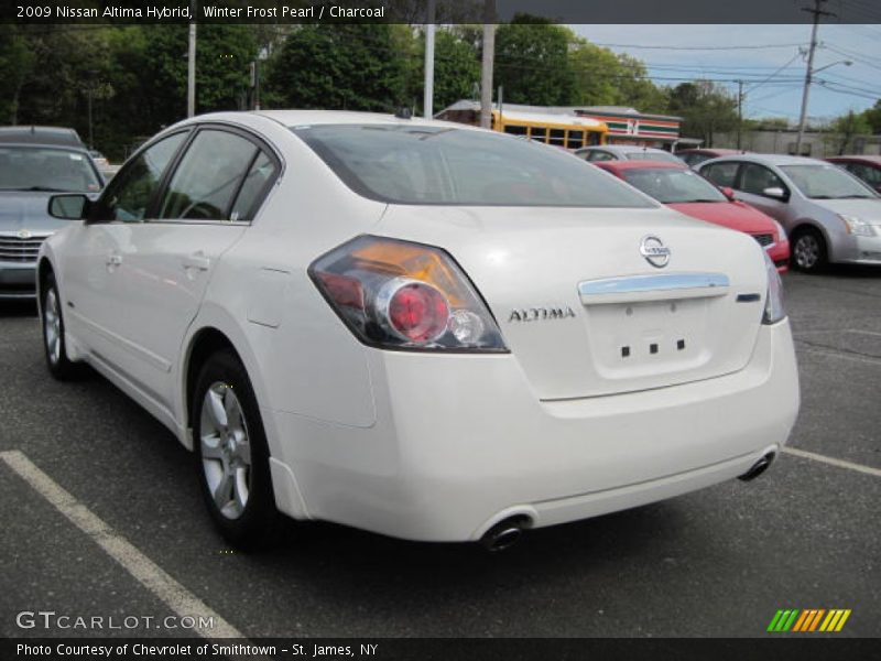 Winter Frost Pearl / Charcoal 2009 Nissan Altima Hybrid