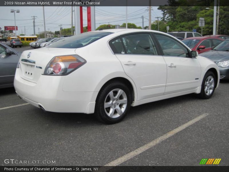 Winter Frost Pearl / Charcoal 2009 Nissan Altima Hybrid