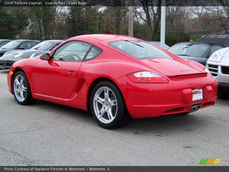Guards Red / Sand Beige 2008 Porsche Cayman