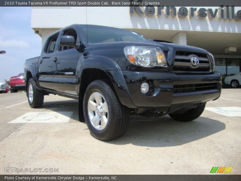 Black Sand Pearl / Graphite 2010 Toyota Tacoma V6 PreRunner TRD Sport Double Cab