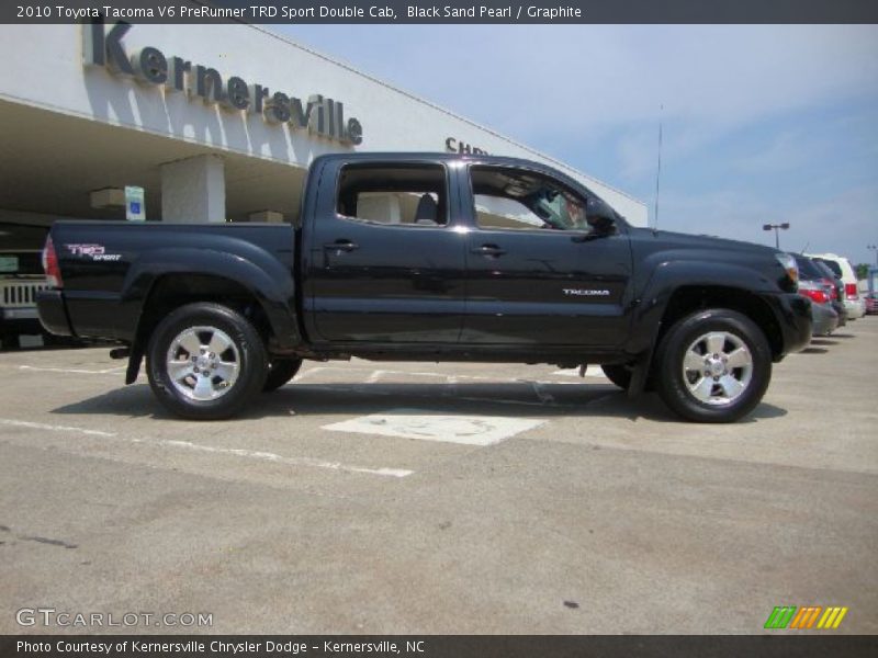 Black Sand Pearl / Graphite 2010 Toyota Tacoma V6 PreRunner TRD Sport Double Cab