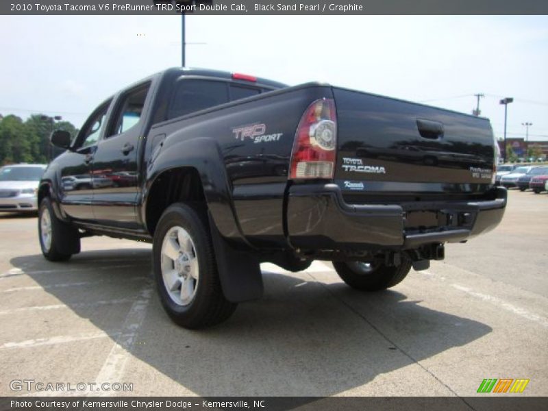 Black Sand Pearl / Graphite 2010 Toyota Tacoma V6 PreRunner TRD Sport Double Cab