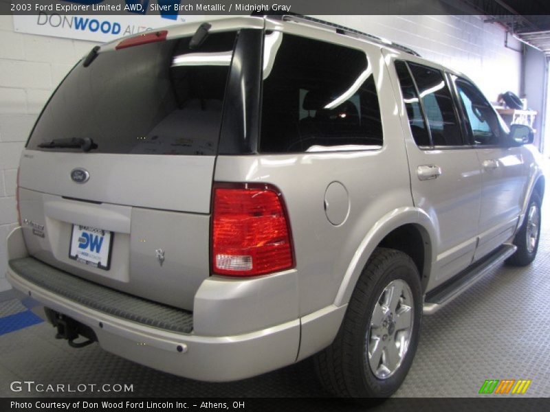 Silver Birch Metallic / Midnight Gray 2003 Ford Explorer Limited AWD