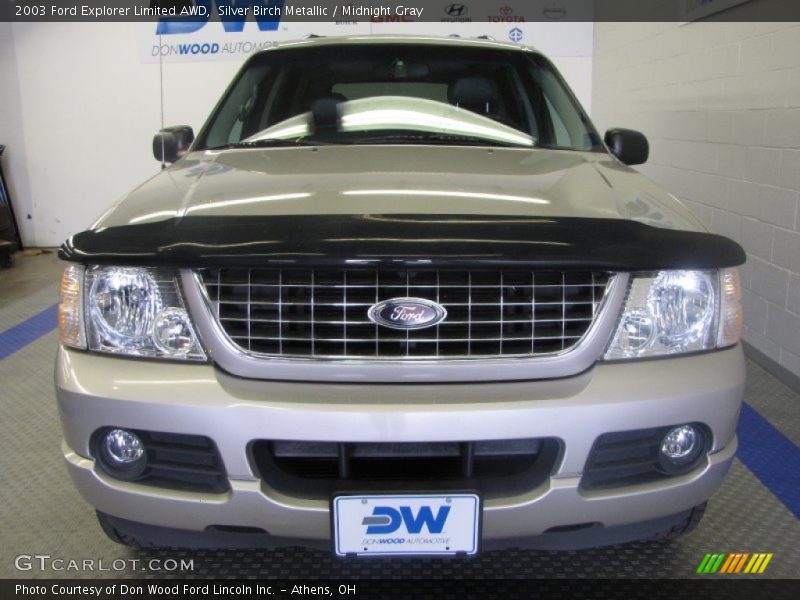Silver Birch Metallic / Midnight Gray 2003 Ford Explorer Limited AWD