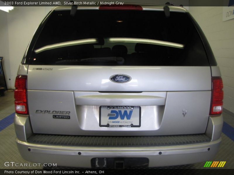 Silver Birch Metallic / Midnight Gray 2003 Ford Explorer Limited AWD