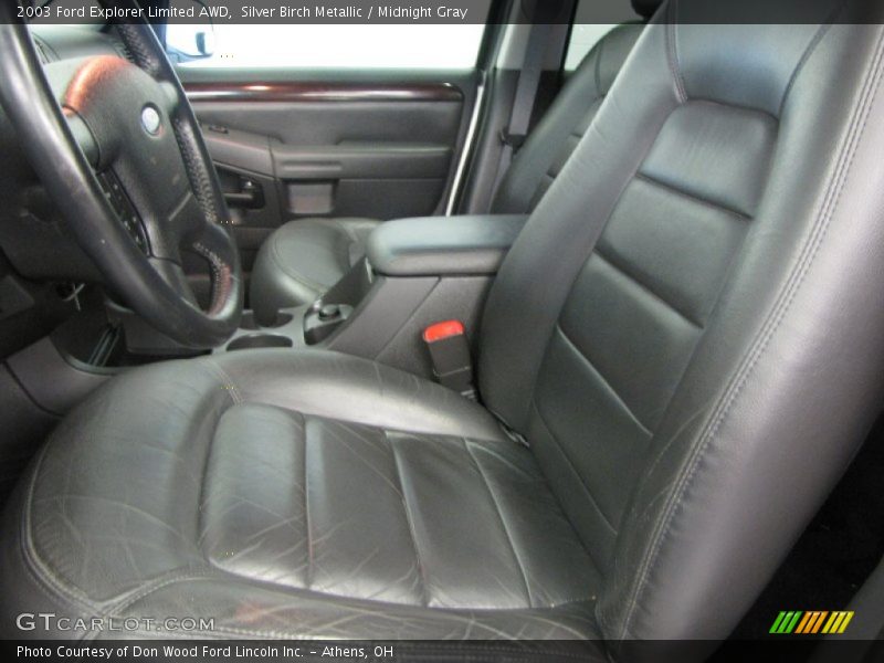 Silver Birch Metallic / Midnight Gray 2003 Ford Explorer Limited AWD