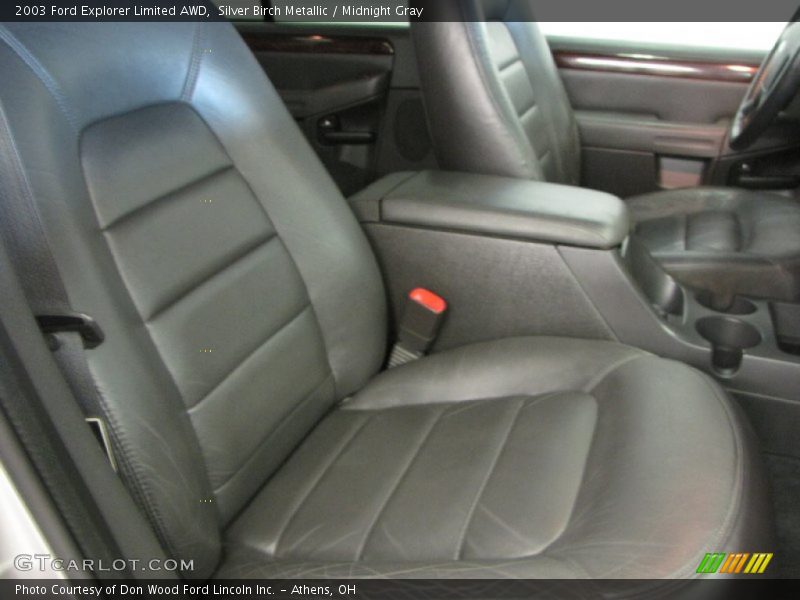 Silver Birch Metallic / Midnight Gray 2003 Ford Explorer Limited AWD