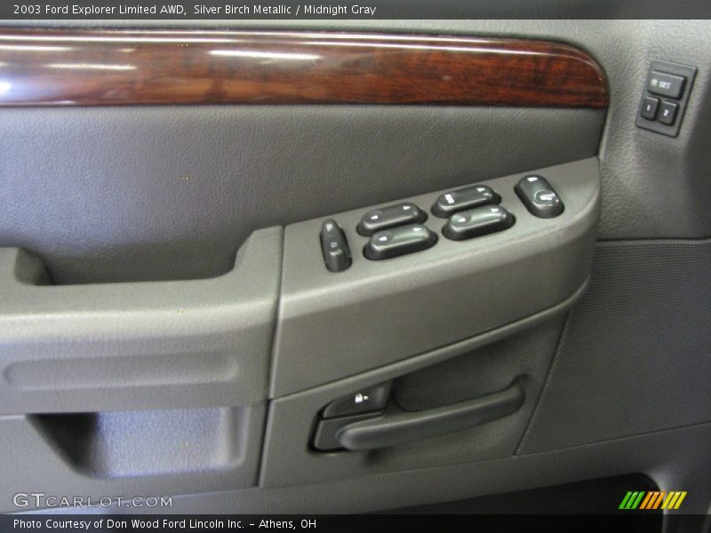 Silver Birch Metallic / Midnight Gray 2003 Ford Explorer Limited AWD