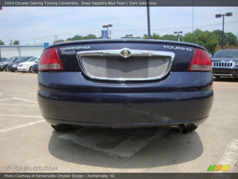 Deep Sapphire Blue Pearl / Dark Slate Gray 2004 Chrysler Sebring Touring Convertible