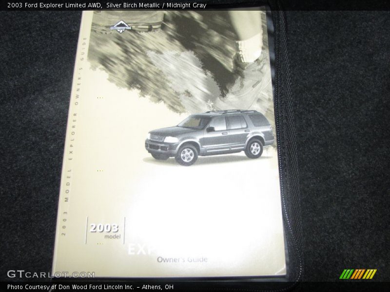 Silver Birch Metallic / Midnight Gray 2003 Ford Explorer Limited AWD