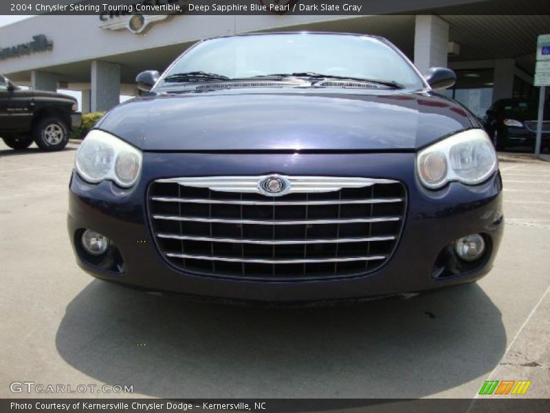 Deep Sapphire Blue Pearl / Dark Slate Gray 2004 Chrysler Sebring Touring Convertible