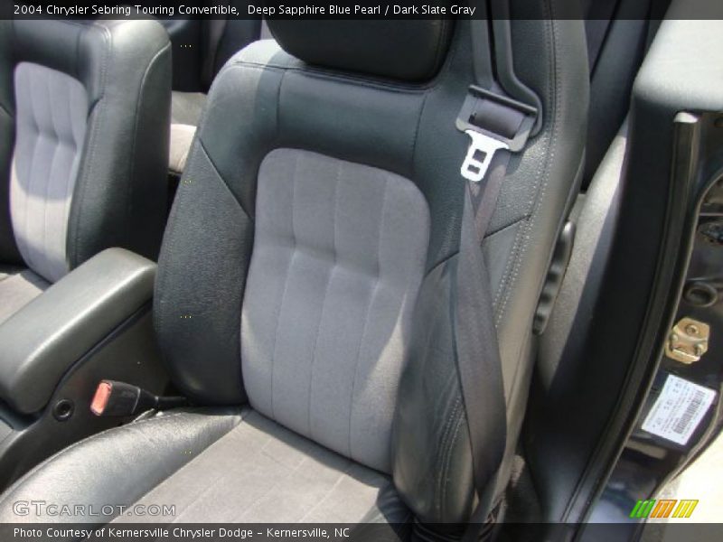 Deep Sapphire Blue Pearl / Dark Slate Gray 2004 Chrysler Sebring Touring Convertible