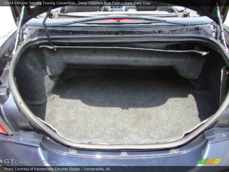 Deep Sapphire Blue Pearl / Dark Slate Gray 2004 Chrysler Sebring Touring Convertible