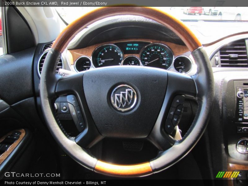 Red Jewel / Ebony/Ebony 2008 Buick Enclave CXL AWD